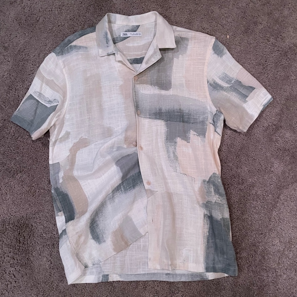 Zara watercolor shirt